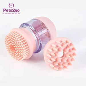 Multi Functional 6x12cm Silicone Brush Pet Bathing Tool