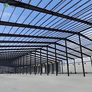 China Large Span Prefabricated Steel Warehouse High Strength Steel ISO Certified on sale