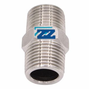 High Precision 3 / 4 " Sch 80 NPT Hex Nipple , A182 F316 Male Threaded Nipple