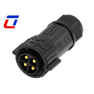 4 Pin Field Assembly Waterproof Power Connector 50A Male To Female Connector