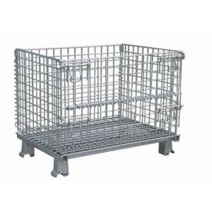 1000kg Galvanized Stacked Wire Mesh Storage Cages Turnover Box