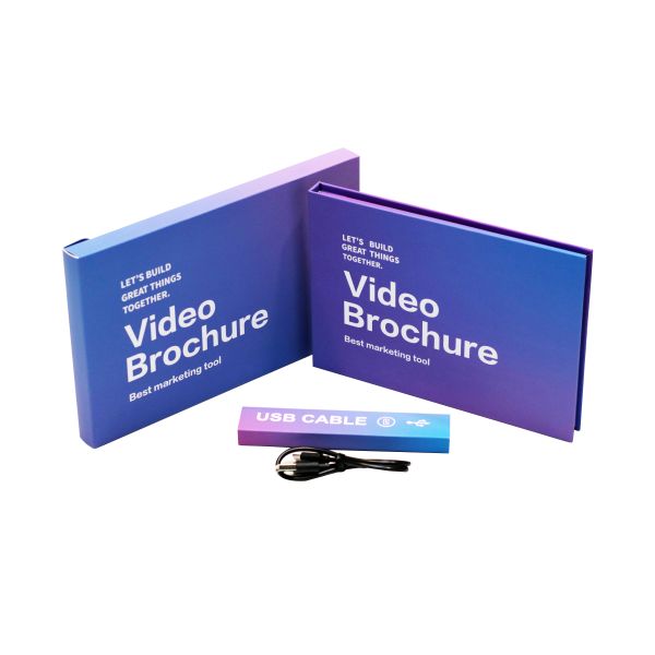 Quality Video Mailer Card Video Message Greeting Card with USB Cable Connection wholesale