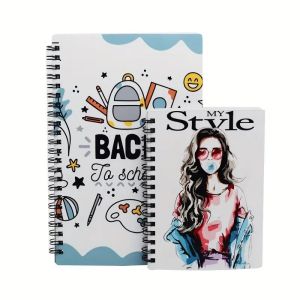 Cheap Double-Sided Printing Blank PET Sublimation Coil Notebook Diy Custom Spiral Bound Notebook for sale