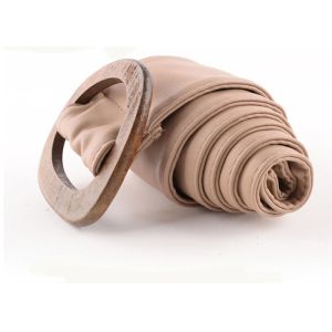 Customized 100cm Soft Leather Belt Rounded Buckle For Coat