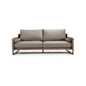 Leather Upholstery Modern Sofa Set , Solid Wood Sofa Set Nordic Style