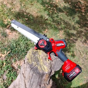8 Inch Mini Cordless Chainsaw For Garden Care Portable Handheld Tool