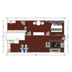 Steel Frame Foldable Living Expandable Container House