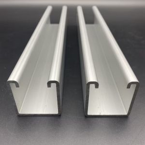 Cheap Slotted Plain Custom Aluminum 6005 Unistrut Channel for sale