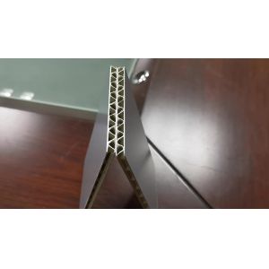 China A2 FR Aluminum Corrugated Panel Sandwich Board 1250mm 4mm Nano Surface on sale