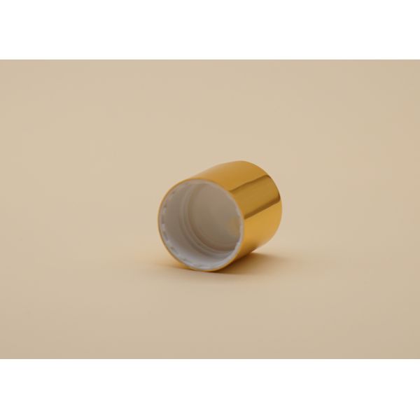 24 / 410 Aluminium Disc Top Cap Press Cap White Plastic Inside Easy Lock And Open