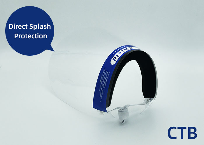 China Transparent Clear Protective Gear Face Shield Safety Protector Eco - Friendly on sale