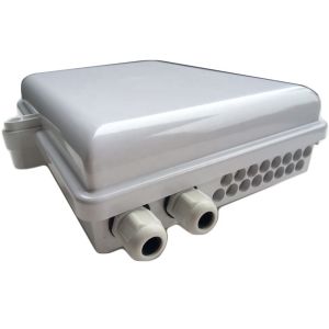 FTTH PLC Splitter 16 Port Outdoor Fiber Distribution Box For SC UPC APC Adapter