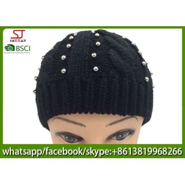 Chinese manufactuer beanie patch knitting hat cap patterns 69g 20*20cm 100%Acrylic keep warm