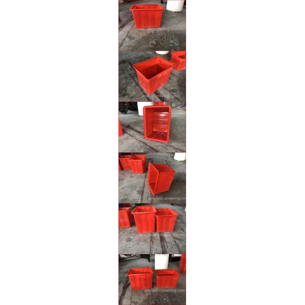 160L Poly Box Truck For Aquaponic Fish Fram Rectangular Shape