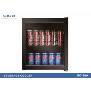 Electric Full Glass Front Mini Fridge / Glass Fronted Table Top Fridge