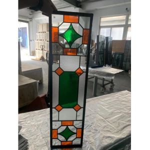 Colored Door Glass Inserts For Sightlight Door And Transom
