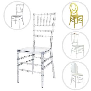 Crystal Ice Stacking Chiavari Chair For Wedding Banquet Event