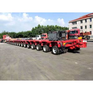 Cheap 200t Load Capacity Widened Low-Flat Hydraulic Ladder Semi-Trailer for Transportation for sale