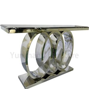 Cheap 50-60kg Smooth Round Steel Stylish Tea Table For Industrial 40cm Width for sale
