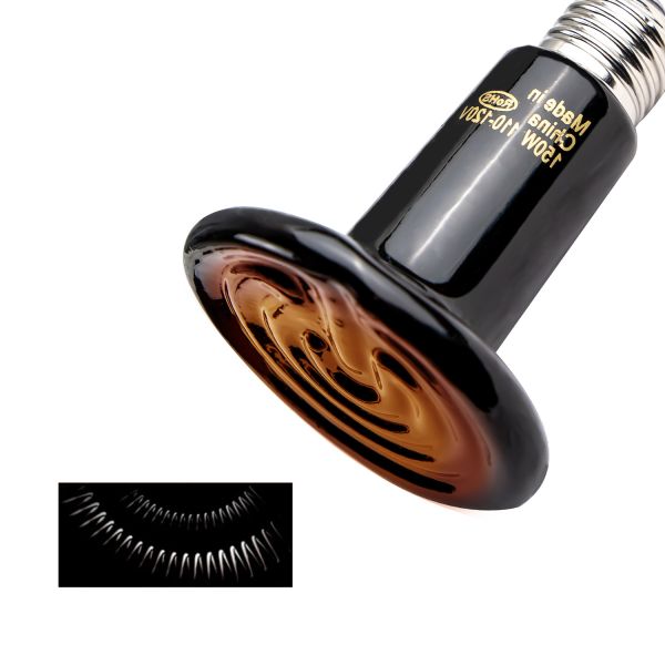 Infrared Reptile Heat Lamp Bulb Pet Brooder Coop 150w Ceramic Heat Bulb