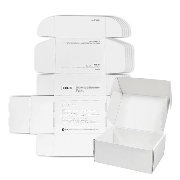 Fashion Style Retangular Mailer Paper Box White Shoes And Clothing Shipping