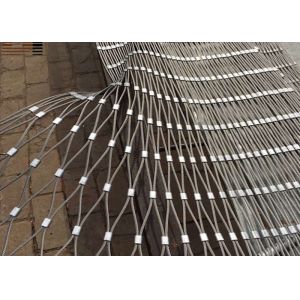 Animals Enclosure Ferruled SS Fence Mesh Wire Rope Net