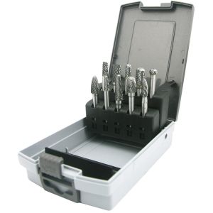 10PCS 6mm 6.35mm Shank Diameter Carbide Burrs Set for Metal Polishing Engraving