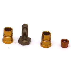 Sandblasting anodizing CNC Brass Parts OEM Service Brass Nut Bolt