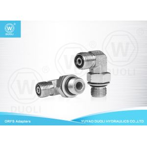 China Carbon Steel Hydraulic 90° Elbow ORFS To BSP Male O Ring Seal Fittings on sale