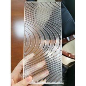 3D Patterned Fused Cubicles SGCC Shower Enclosure Glass