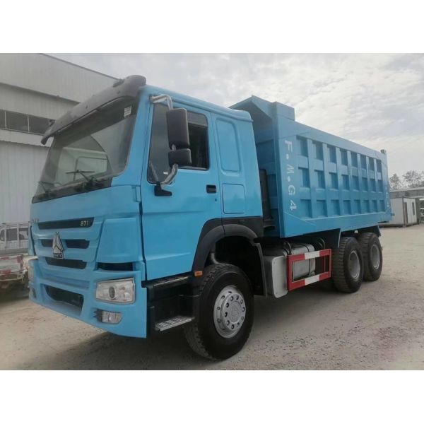 HOWO Dump Truck 12 Tires Tipper Trucks 8X4 Used HOWO Dump Truck in Blue for Sale