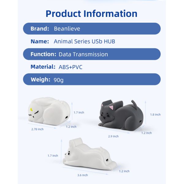 USB PVC Fast Reading Hub Tf Card Reading Hub with Rapid Data Transfer and Memory Card Reader