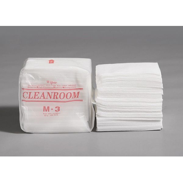 Quality 9x9 Inch White Dry Polyester Cleanroom Wipes For Labs wholesale