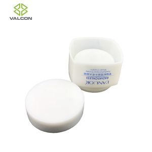 White Cosmetic Cream Jar , PE Plastic Empty Lotion Jars Custom Cute Shape