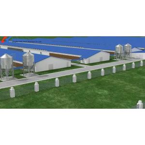 Prefabricated Lightweight Steel Structure Chicken House Shed with ISO9001 CE
