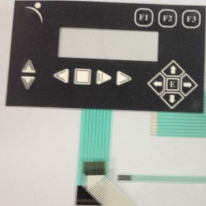 China Push Button Membrane Switch Keypad F150 Overlay With Transparent Lcd Window on sale