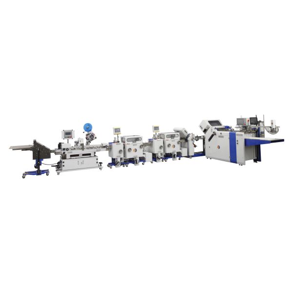 High Speed Pharmaceutical Leaflet Folding Machine 600mm With Labeling 600TS /