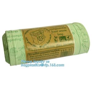 100% biodegradable compostable self adhesive plastic bags, 100%certified