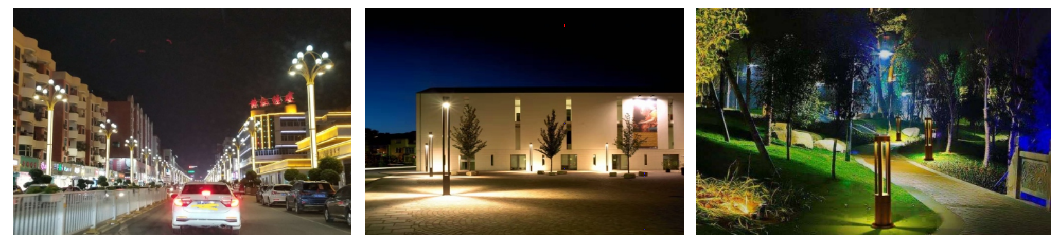 20w 30w 3000k Round LED Module Black Heatsink 90 Degree Lens For LED Post-Top Light