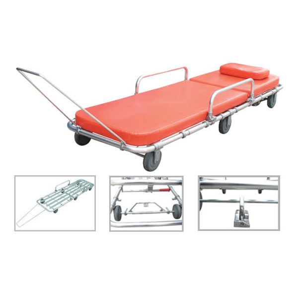 Quality New Design Aluminum Alloy Automatic Loading Wheeled Emergency Ambulance Stretcher wholesale