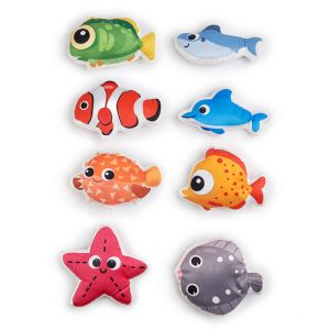 Cheap Realistic Ocean Plush Cat Chew Toy Soft Interactive Plaything With Catnip Marine-Themed for sale