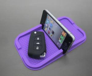China Multi Function Purple Car Phone Stand Holder Anti Slip Silicone Phone Holder For Auto Accessories Gift on sale