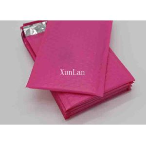 Red Color Poly Bubble Mailers 4 * 8 Inch With High Frequency Heat Seal