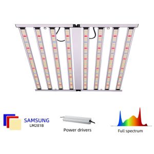 800W Dimmable Full Spectrum LED Grow Light Panel Aluminum Material
