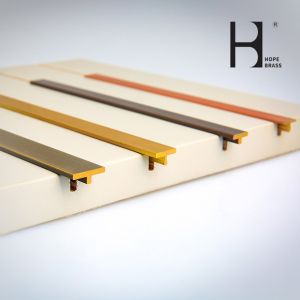 Smooth Surface 6000mm Length Brass T Profile With Hot Pressing