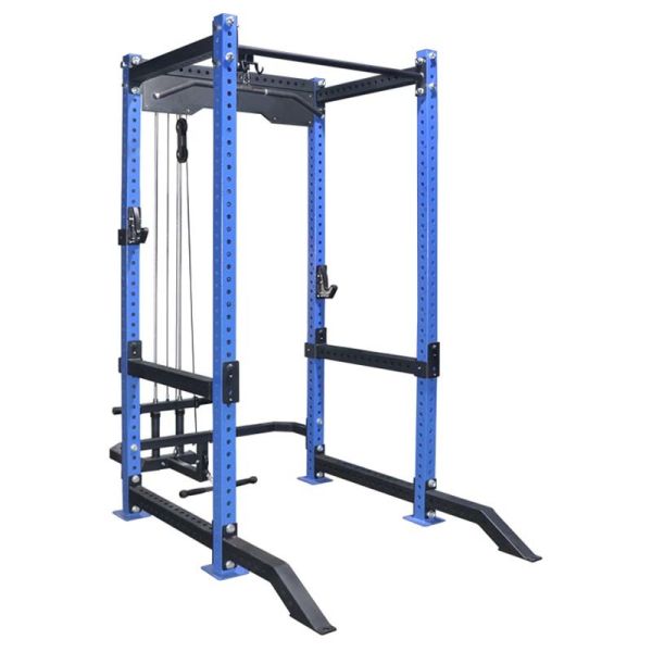 Quality 600kg Full Gym Equipment Multifunctional Power Squat Rack With Pulley wholesale