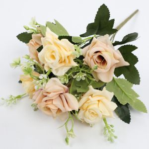 China Artificial rose home decoration items, wedding shooting props, artificial flowers on sale