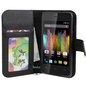 Wallet Design Cover PU Leather Mobile Phone Case for WiKo kite