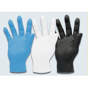 China 4g Gram Blue Nitrile Exam Gloves Disposable Isolate Bacteria Black Nitrile Exam Gloves on sale