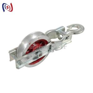 Aluminum Alloy Single Sheave Stringing Block with 75mm Or 100mm Sheave and One